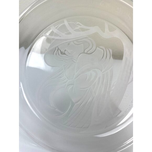 Vintage Lead Crystal Angelica by Michael Yates 793 Etched Plate, Morganstown - Picture 3 of 14